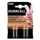 Duracell LR03 10PP110024 AAA alkáli elem, 1,5 V feszültség, 4db/bliszter
