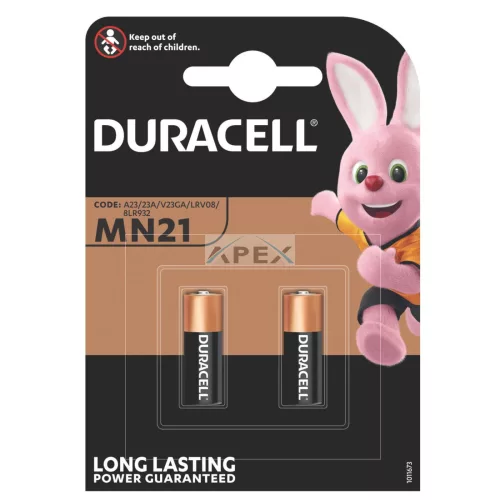 Duracell MN21 10PP040031 alkáli elem, 12 V feszültség, 2db/bliszter
