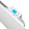 Noirot E184117 Radiance H 2000 BL elektromos hősugárzó panel, 2000 W, IP24 védettség, beépített termosztát LCD kijelzővel, fali kivitel