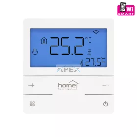   Home FHT76WIFI okos termosztát elektromos fűtőszőnyeghez, LCD kijelző, heti programozás, padlószenzor