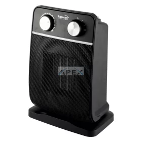   Home FK 29 álló elektromos kerámia fűtőtest, 900W/1800W, oszcillálás,  mechanikus termosztát, fekete