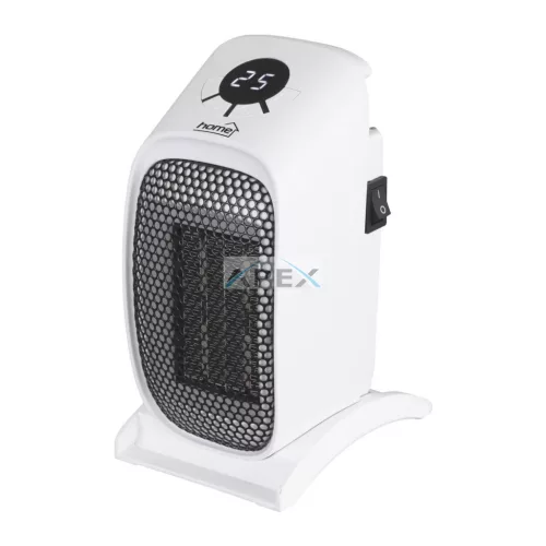 Home FKH 400 hordozható elektromos mini kerámia fűtőtest, 400W, elektronikus termosztát, fehér