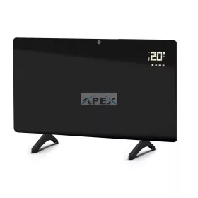   HOME FKIS600WIFI hordozható/fali infrasugárzó fűtőtest, 600 W, beltéri, hangtalan, digitális termosztát, ECO üzemmód, gyerekzár, IP44, túlmelegedés elleni védelem
