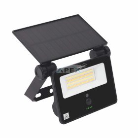   HOME FLP1101SOLAR napelemes LED reflektor, 28 db SMD LED, 1100 lumen, 3 féle színhőmérséklet, mozgásérzékelő, távirányító, IP65