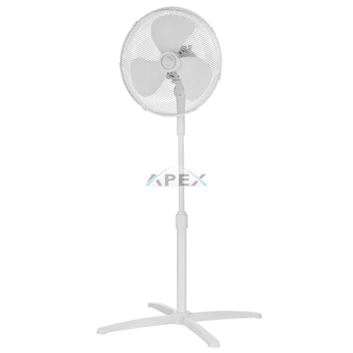 MIDEA FS40-21M álló ventilátor, 40 cm-es lapátátmérő, állítható magasság, 3 fokozat, 40W, fehér