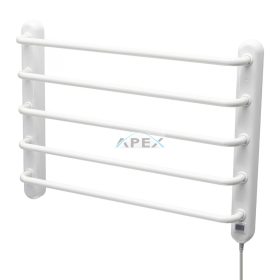   Home FTW 4 fali fűtött elektromos törölközőszárító, 90W, IPX1 védelem, fehér
