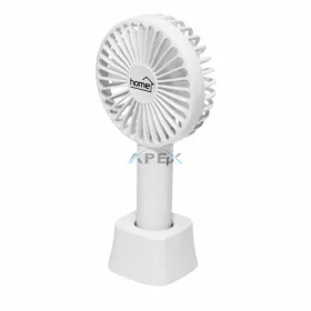   HOME HF9C kézi ventilátor, akkumulátoros, 4 W teljesítmény, 3 sebesség, 9 cm-es lapátátmérő