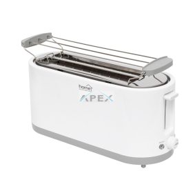   Home HG KP 42 4 szeletes kenyérpirító, 1400 W, cooltouch, 7 fokozat, zsemlemelegítő, fehér