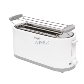   Home HG KP 42 4 szeletes kenyérpirító, 1400 W, cooltouch, 7 fokozat, zsemlemelegítő, fehér