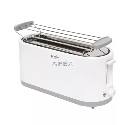 Home HG KP 42 4 szeletes kenyérpirító, 1400 W, cooltouch, 7 fokozat, zsemlemelegítő, fehér