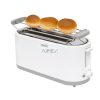 Home HG KP 42 4 szeletes kenyérpirító, 1400 W, cooltouch, 7 fokozat, zsemlemelegítő, fehér