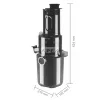 HOME HGSJ200 zöldség-gyümölcs lassú prés, 200 W, lassú fordulat, 800 ml-es tartály, vezetéktároló