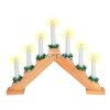 Home KAD 01 gyertyapiramis, 7 db izzó, lakkozott fa, L7D