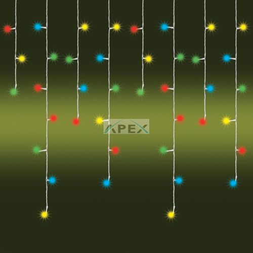 Home KAF 200L 10M/M LED-es fényfüggöny, 8 programos, 10m, IP44, 230V