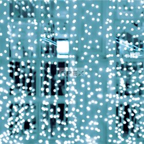   Home KAF200DWH DOT LED-es fényfüggöny, kül- és beltéri kivitel, 200db hidegfehér LED, 2m x 2 m, választható ismétlődő időzítés