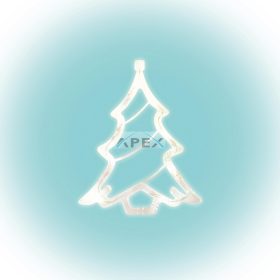   Home KID 412 karácsonyfa ablakdísz, 8 db LED, öntapadós elemtartó