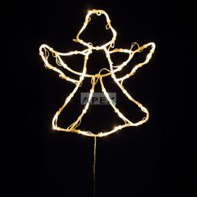   HOME KID501WW angyal ablakdísz, 35 db melegfehér LED, időzítő, kül- és beltéri kivitel