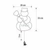 HOME KID507WW LED-es hóember ablakdísz, 35db melegfehér LED, időzítő, adapteres tápellátás, kül- és beléri kivitel