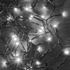   Home KII 100/WH LED-es fényfüzér, 8 m / 100 db hidegfehér LED, állófényű, zöld vezeték, hálózati adapter, beltéri kivitel