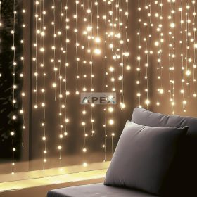   HOME KIN126DWW DOT LED-es fényfüggöny, 0,9 m, 126 db melegfehér DOT LED, állófényű, hálózati tápellátás, beltéri kivitel