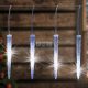 Home KJL 360 LED-es jégcsap fényfüzér, 5,32x0,36 m / 360 db hidegfehér LED, 15 db jégcsap, átlátszó vezeték, fényjáték, hálózati adapter, kül- és beltéri kivitel