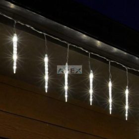   HOME KJL288 jégcsap fényfüzér, 3,5m hosszú, 288db hidegfehér SMD LED, 8db jégcsap/36db LED, hálózati adapter, kül- és beltéri kivitel