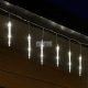 HOME KJL288 jégcsap fényfüzér, 3,5m hosszú, 288db hidegfehér SMD LED, 8db jégcsap/36db LED, hálózati adapter, kül- és beltéri kivitel