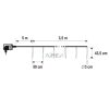 HOME KJL288 jégcsap fényfüzér, 3,5m hosszú, 288db hidegfehér SMD LED, 8db jégcsap/36db LED, hálózati adapter, kül- és beltéri kivitel