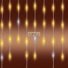 HOME KKF600D10M LED-es sziporkázó fényfüggöny, 600 db melegfehér DOT LED, átlátszó vezeték, 10 méter, hálózati adapter, kül- és beltéri kivitel