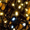 Home KKL 200F/WH LED-es sziporkázó fényfüzér, 20 m / 200 db hidegfehéren sziporkázó melegfehér LED, zöld vezeték, hálózati adapter, kül- és beltéri kivitel