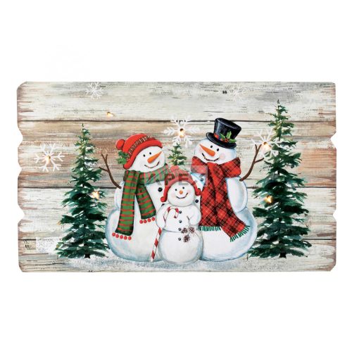 Home KLW 40 fa világító kép, 6 db LED, lézervágott, kapcsolható