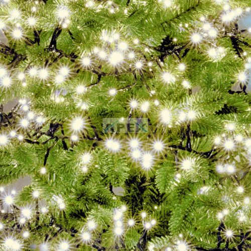 Home LC 768/WW LED-es cluster fényfüzér 7,5 m / 768 db melegfehér LED, fekete vezeték, 8 fényprogram, távirányító, hálózati adapter, kül- és beltéri kivitel