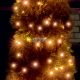 Home LED 100/A LED-es fényfüzér, 9,9 m / 100 db borostyán színű LED, állófényű, zöld vezeték, hálózati adapter, kül- és beltéri kivitel