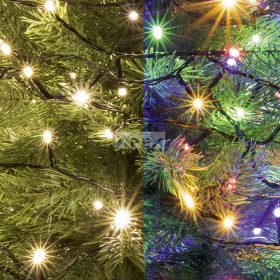   Home LED 202R/WW/M LED-es DUAL COLOR fényfüzér, 14 m / 200 db melegfehér és színes LED, távirányító, 2 fényprogram, hálózati adapter, kül- és beltéri kivitel