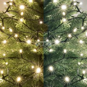   Home LED305WWWH LED-es dual color fényfüzér, kül- és beltéri kivitel, 300 db melegfehér/hidegfehér LED, 21 m füzérhossz