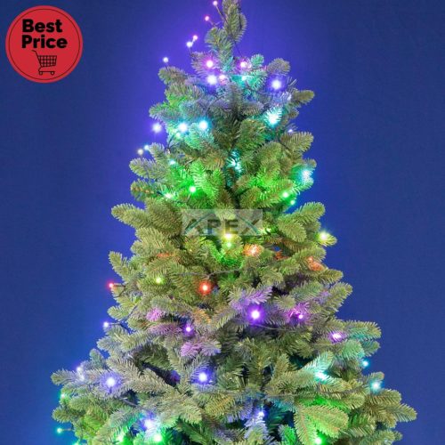 iSparkle LEDS096V LED-es fényfüzér, 9,5 m / 96 db RGB LED, applikációval vezérelhető, smart, kül- és beltéri kivitel