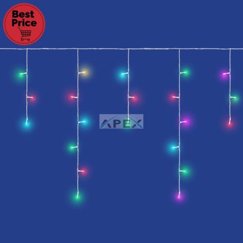 iSparkle LEDS108IV-1 LED-es fényfüggöny, 3 m / 108 db RGB LED, applikációval vezérelhető, smart, kül- és beltéri kivitel