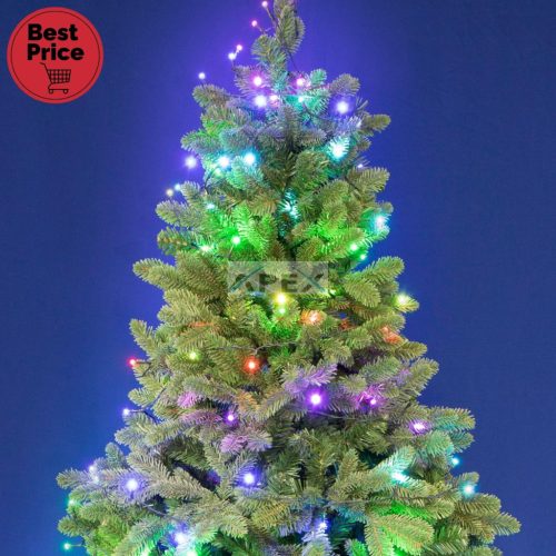 iSparkle LEDS198V LED-es fényfüzér, 19,7 m / 198 db RGB LED, applikációval vezérelhető, smart, kül- és beltéri kivitel