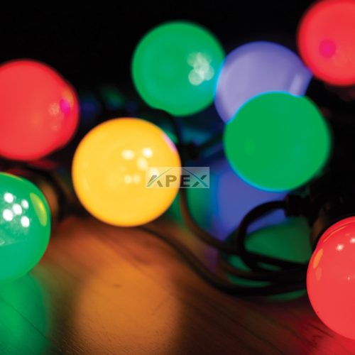 Home LPL 30/M fényfüzér, 30 db LED gömb, színes, IP44, kültéri, beltéri