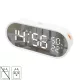 HOME LTC06 ébresztőóra, USB töltőkimenet, fehér kijelző, két ébresztési időpont, hőmérséklet és páratartalom mérés