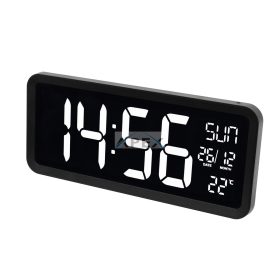   Home LTCJUMBO óra és hőmérő, asztali és fali óra, USB adapter hosszú, 2.5m vezetékkel, a környezethez alkalmazkodó fényerő