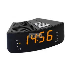   HOME LTCR 02 digitális, LED ébresztőóra rádióval, borostyán sárga kijelző, 10 állomás memória, ébresztés, hálózati tápellátás