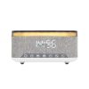 HOME LTCR06 multimédia lejátszó és ébresztőóra, 2x5 Watt, Qi telefontöltés, Bluetooth TWS, FM rádió, LED kijelző, beépített akkumulátor
