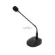 SAL M13 asztali mikrofon, professzionális, LED üzemjelző és fénygyűrű, kardioid irány karakterisztika, XLR csatlakozó, elemes tápellátás