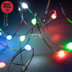   Home ML 112 RGB micro LED-es fényfüzér, 10 m / 100 db RGB micro LED, 12 fényprogram, távirányító, USB csatlakozó, beltéri kivitel