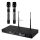 SAL MVN 910 vezeték nélküli mikrofonszett, digitális zajszűrés, 2x100 csatorna, ~140 m hatótáv, UHF frekvenciasáv, rack kompatibilis