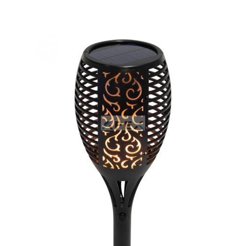 Home MX 300 napelemes kerti fáklya, 72 LED, automatikus, napelem és töltő, időjárásálló