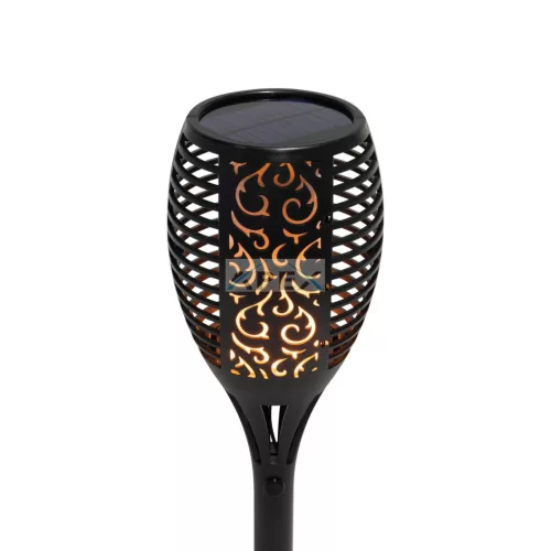 Home MX 300 napelemes kerti fáklya, 72 LED, automatikus, napelem és töltő, időjárásálló