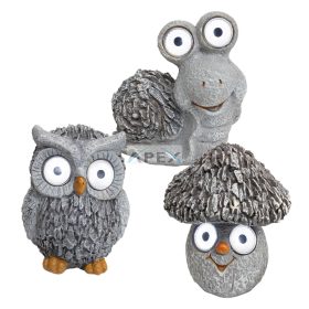   Home MX 639 napelemes kerti lámpa, gomba / bagoly / csiga, 2 db fehér LED, automatikus, akkumulátoros