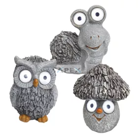   Home MX 639 napelemes kerti lámpa, gomba / bagoly / csiga, 2 db fehér LED, automatikus, akkumulátoros